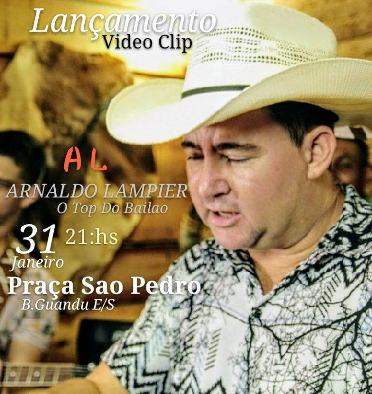 Cantor Arnaldo Lampier lança videoclip hoje em Baixo GuanduES. Confira! A Tribuna do Vale